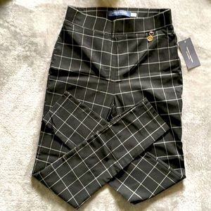 NWT Tommy Hilfiger Black Plaid Pull On Pants Sz 4